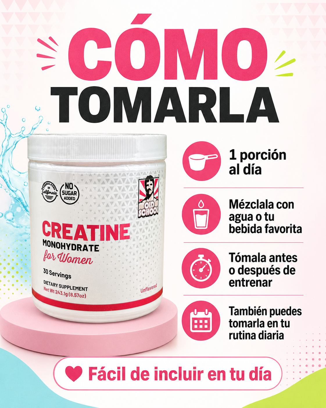 Creatine For Women - Pro Old School